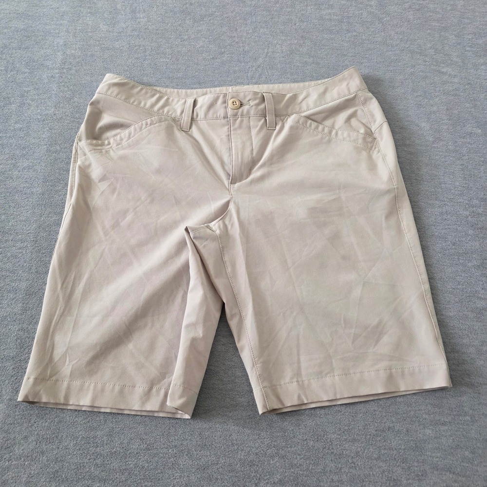 Eddie Bauer Travex Women 6 Tan Hiking Shorts Stretch Lightweight Outdoor Utility